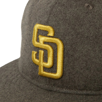 NEW ERA SAN DIEGO PADRES MELTON SOFT BUCKRAM 9FIFTY ニューエラ サンディエゴ パドレス メルトン ソフト バックラム 9FIFTY 15136996-108【メンズ キャップ 帽子 フェルト 保温性 フラットバイザー 26FW】