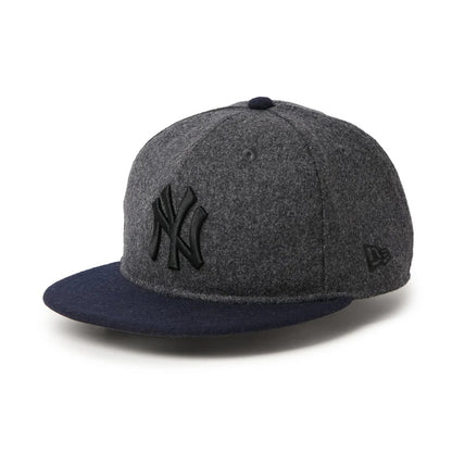 NEW ERA NEW YORK YANKEES MELTON SOFT BUCKRAM 9FIFTY ニューエラ ニューヨーク ヤンキース メルトン ソフト バックラム 9FIFTY 15136997-108【メンズ キャップ 帽子 フェルト 保温性 フラットバイザー 26FW】