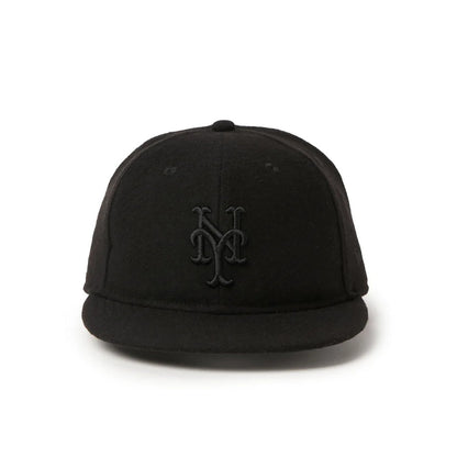 NEW ERA NEW YORK METS MELTON SOFT BUCKRAM 9FIFTY ニューエラ ニューヨーク メッツ メルトン ソフト バックラム 9FIFTY 15136998-108【メンズ キャップ 帽子 フェルト 保温性 フラットバイザー 26FW】