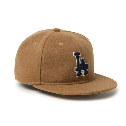 NEW ERA LOS ANGELES DODGERS MELTON SOFT BUCKRAM 9FIFTY ニューエラ ロサンゼルス ドジャース メルトン ソフト バックラム 9FIFTY 15136999-108【メンズ キャップ 帽子 フェルト 保温性 フラットバイザー 26FW】