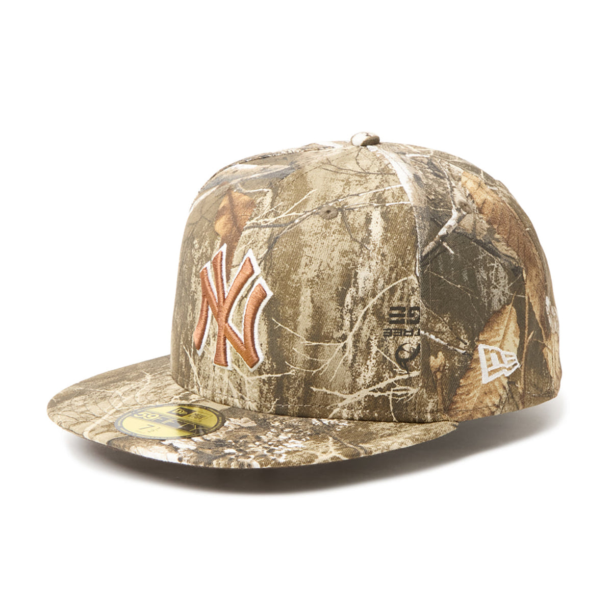 NEW ERA NEW YORK YANKEES REALTREE CAMO 59FIFTY ニューエラ ニューヨーク ヤンキース リアルツリー カモ ナインフィフティ 15137353【メンズ キャップ リアルツリーカモ カモフラージュ フラットバイザー  26FW】