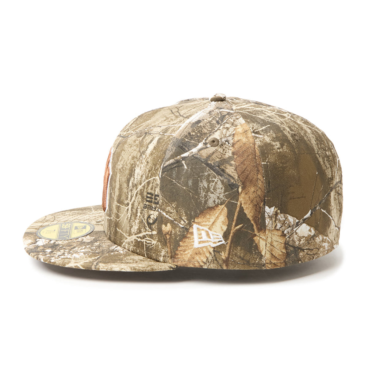 NEW ERA NEW YORK YANKEES REALTREE CAMO 59FIFTY ニューエラ ニューヨーク ヤンキース リアルツリー カモ ナインフィフティ 15137353【メンズ キャップ リアルツリーカモ カモフラージュ フラットバイザー  26FW】