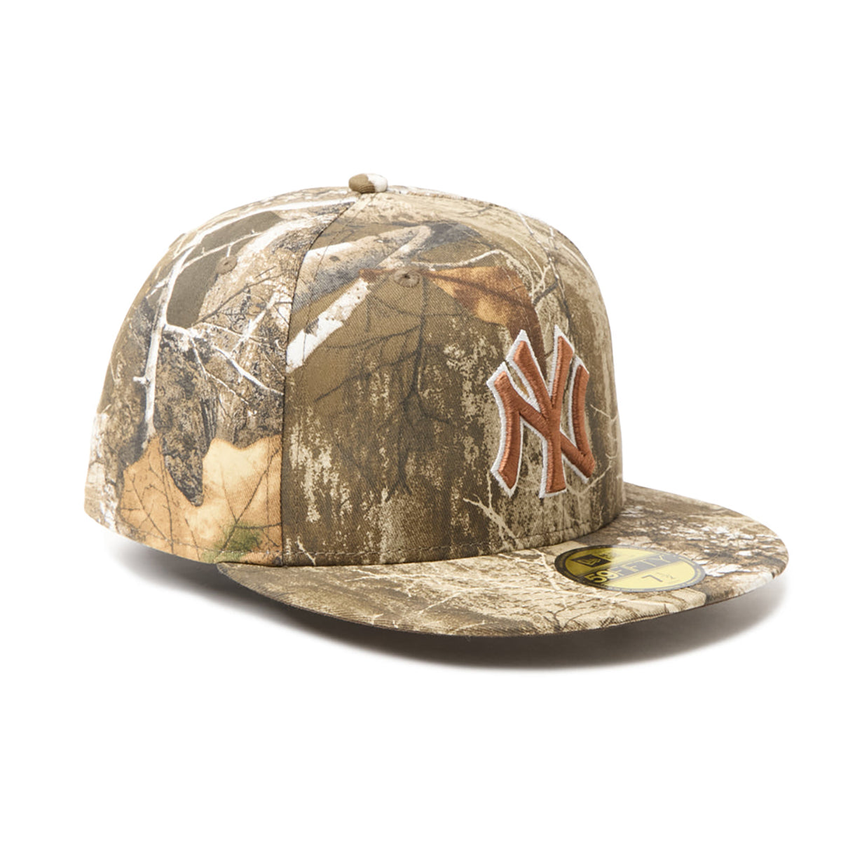 NEW ERA NEW YORK YANKEES REALTREE CAMO 59FIFTY ニューエラ ニューヨーク ヤンキース リアルツリー カモ ナインフィフティ 15137353【メンズ キャップ リアルツリーカモ カモフラージュ フラットバイザー  26FW】