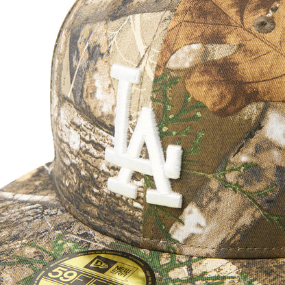 NEW ERA LOS ANGELES DODGERS REALTREE CAMO 59FIFTY ニューエラ ロサンゼルス ドジャース リアルツリー カモ ナインフィフティ 15137374【メンズ キャップ リアルツリーカモ カモフラージュ フラットバイザー  26FW】