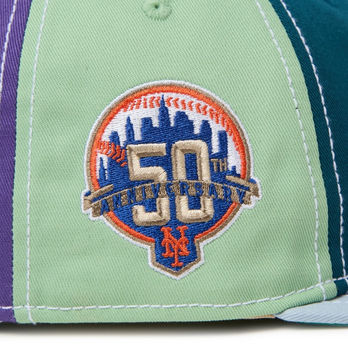 NEW ERA NEW YORK METS RETRO CROWN 9FIFTY Sean Wotherspoon ニューエラ ニューヨーク・メッツ レトロクラウン 9FIFTY 15156291【メンズ コラボ ヴィンテージウォッシュ コットン キャップ クロシェニット 26FW】