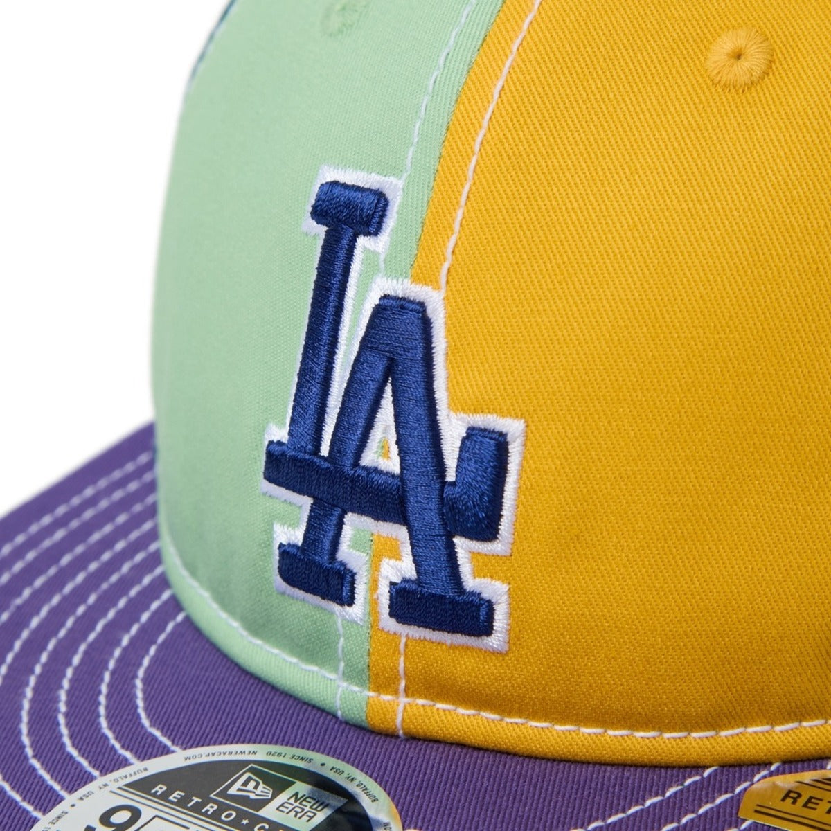 NEW ERA LOS ANGELES DODGERS RETRO CROWN 9FIFTY Sean Wotherspoon ニューエラ ロサンゼルス・ドジャース レトロクラウン 9FIFTY 15156292【メンズ コラボ ヴィンテージウォッシュ コットン キャップ クロシェニット 26FW】