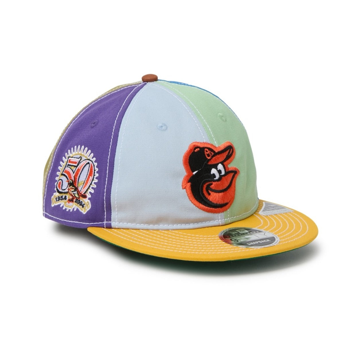 NEW ERA BALTIMORE ORIOLES RETRO CROWN 9FIFTY Sean Wotherspoon ニューエラ ボルチモア・オリオールズ レトロクラウン 9FIFTY 15156293【メンズ コラボ ヴィンテージウォッシュ コットン キャップ クロシェニット 26FW】