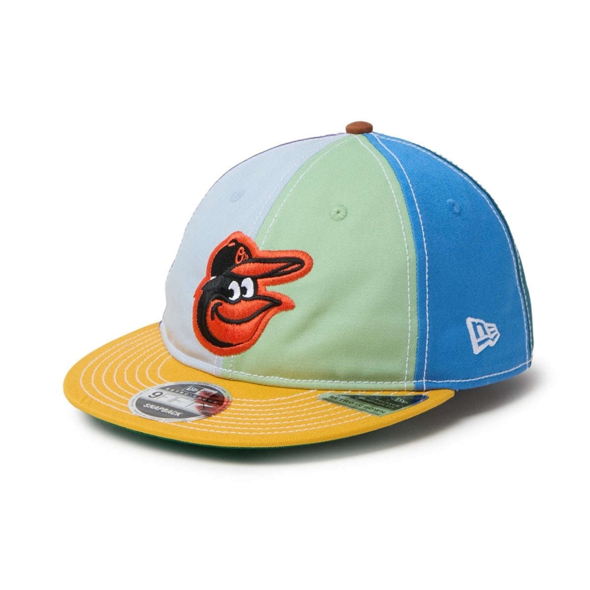 NEW ERA BALTIMORE ORIOLES RETRO CROWN 9FIFTY Sean Wotherspoon ニューエラ ボルチモア・オリオールズ レトロクラウン 9FIFTY 15156293【メンズ コラボ ヴィンテージウォッシュ コットン キャップ クロシェニット 26FW】
