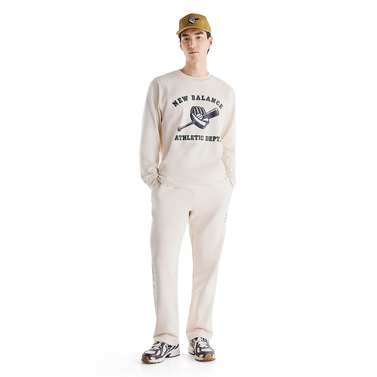 New Balance Shohei Ohtani Signature Sweatpants ニューバランス 大谷翔平 シグネチャースウェットパンツ MB62G4PR【メンズ コットンフリース スウェットパンツ ロングパンツ 刺繍ロゴ 26FW】