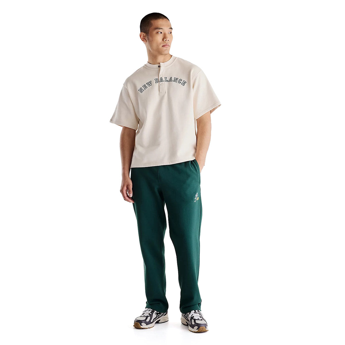 New Balance Shohei Ohtani Signature Sweatpants ニューバランス 大谷翔平 シグネチャースウェットパンツ MB62G4PR【メンズ コットンフリース スウェットパンツ ロングパンツ 刺繍ロゴ 26FW】