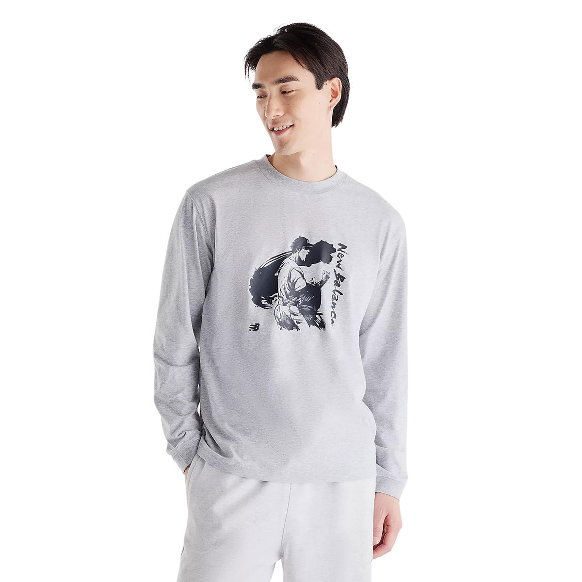 New Balance Shohei Ohtani Always On Graphic Long Sleeve T-Shirt ニューバランス 大谷翔平オールウェイズオングラフィックロングスリーブTシャツ MT62P34Q【メンズ 長袖Tシャツ ロンT グラフィックデザイン 速乾性 26FW】