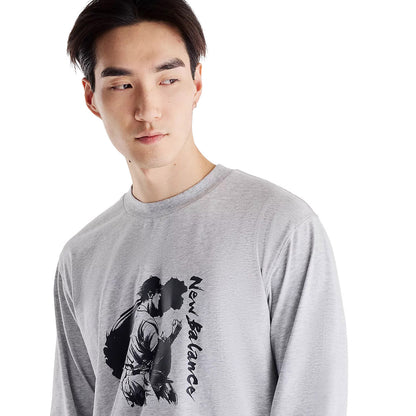 New Balance Shohei Ohtani Always On Graphic Long Sleeve T-Shirt ニューバランス 大谷翔平オールウェイズオングラフィックロングスリーブTシャツ MT62P34Q【メンズ 長袖Tシャツ ロンT グラフィックデザイン 速乾性 26FW】