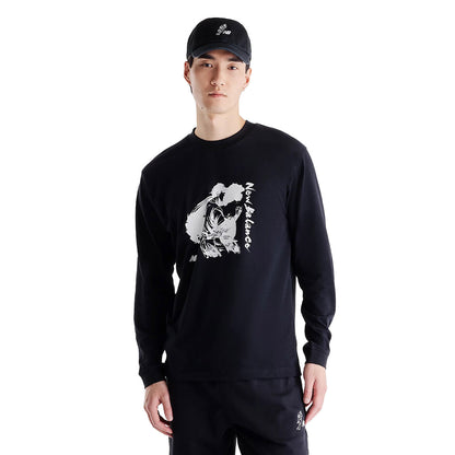 New Balance Shohei Ohtani Always On Graphic Long Sleeve T-Shirt ニューバランス 大谷翔平オールウェイズオングラフィックロングスリーブTシャツ MT62P34Q【メンズ 長袖Tシャツ ロンT グラフィックデザイン 速乾性 26FW】