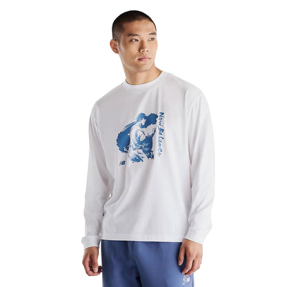 New Balance Shohei Ohtani Always On Graphic Long Sleeve T-Shirt ニューバランス 大谷翔平オールウェイズオングラフィックロングスリーブTシャツ MT62P34Q【メンズ 長袖Tシャツ ロンT グラフィックデザイン 速乾性 26FW】