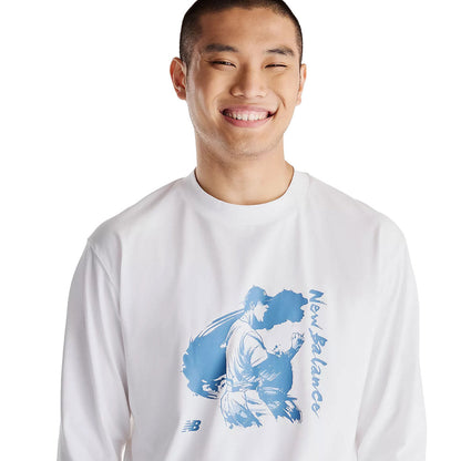 New Balance Shohei Ohtani Always On Graphic Long Sleeve T-Shirt ニューバランス 大谷翔平オールウェイズオングラフィックロングスリーブTシャツ MT62P34Q【メンズ 長袖Tシャツ ロンT グラフィックデザイン 速乾性 26FW】