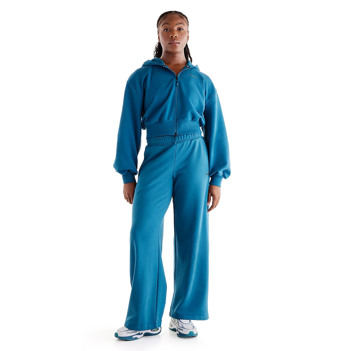 New Balance Klutch X NB Cotton Fleece Pant ニューバランス Klutch X NBコットンフリースパンツ WB61246H【レディース スウェットパンツ リラックスフィット ワイドレッグシルエット 刺繍ロゴ 26FW】