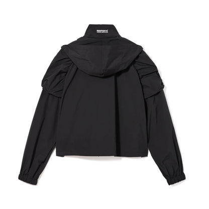 NON TOKYO 2WAY GATHER SHOULDER BLOUSON ノントーキョー 2WAY ギャザーショルダー ブルゾン NON-26A-0801【レディース アウター ライトシェル 2way 撥水加工 ロゴ 26FW】