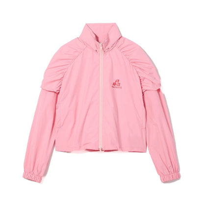 NON TOKYO 2WAY GATHER SHOULDER BLOUSON ノントーキョー 2WAY ギャザーショルダー ブルゾン NON-26A-0801【レディース アウター ライトシェル 2way 撥水加工 ロゴ 26FW】