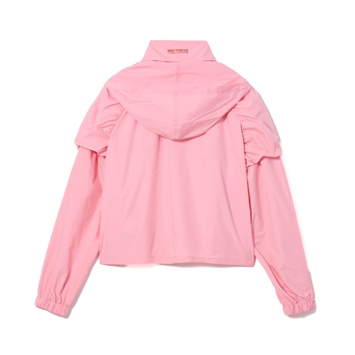 NON TOKYO 2WAY GATHER SHOULDER BLOUSON ノントーキョー 2WAY ギャザーショルダー ブルゾン NON-26A-0801【レディース アウター ライトシェル 2way 撥水加工 ロゴ 26FW】