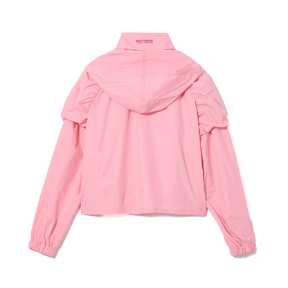 NON TOKYO 2WAY GATHER SHOULDER BLOUSON ノントーキョー 2WAY ギャザーショルダー ブルゾン NON-26A-0801【レディース アウター ライトシェル 2way 撥水加工 ロゴ 26FW】