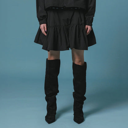NON TOKYO 3Way Tiered Skirt ノントーキョー 3WAY ティアードスカート NON-26A-0803【レディース ティアードスカート ミニ ミディ ロング ギャザー 取り外し可能 26FW】