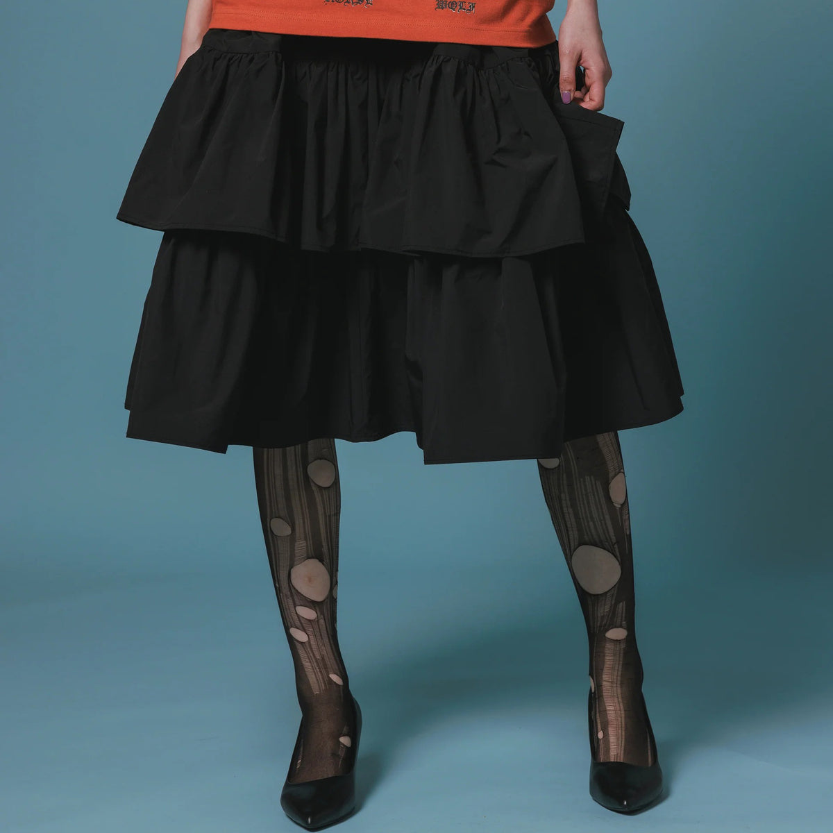 NON TOKYO 3Way Tiered Skirt ノントーキョー 3WAY ティアードスカート NON-26A-0803【レディース ティアードスカート ミニ ミディ ロング ギャザー 取り外し可能 26FW】