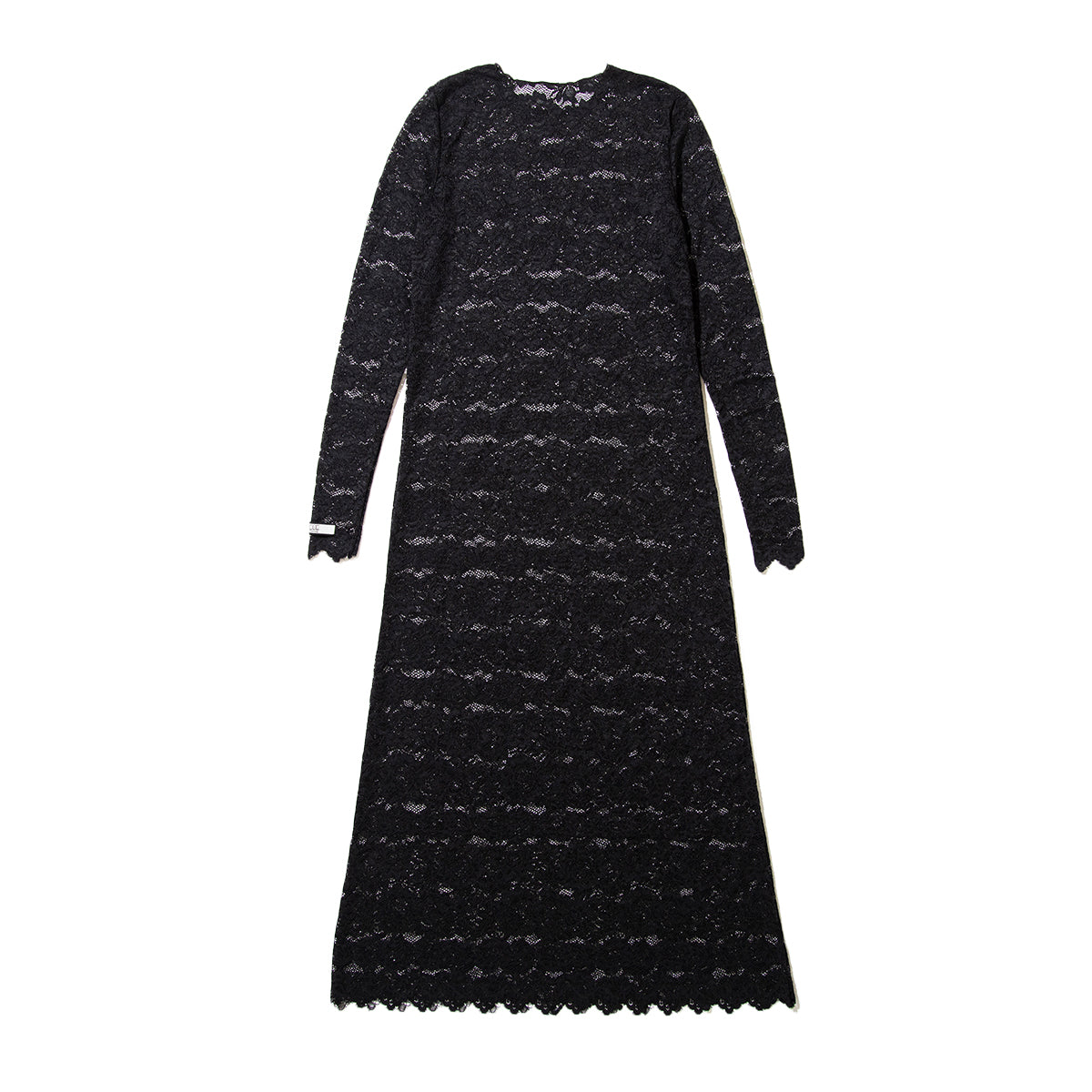 NON TOKYO Lace one-piece ノントーキョー レース ワンピース NON-26A-0810-BLK【レディース ロングワンピース レース 無地 花柄 ストレッチ 26FW】