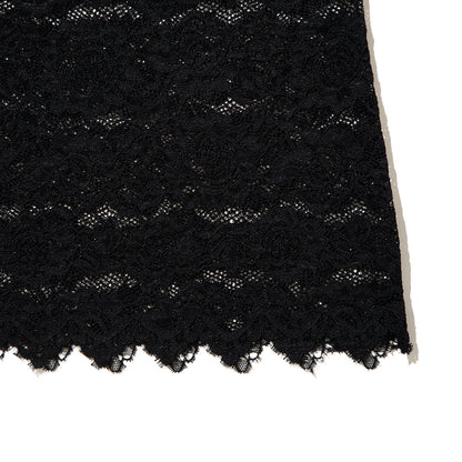 NON TOKYO Lace one-piece ノントーキョー レース ワンピース NON-26A-0810-BLK【レディース ロングワンピース レース 無地 花柄 ストレッチ 26FW】