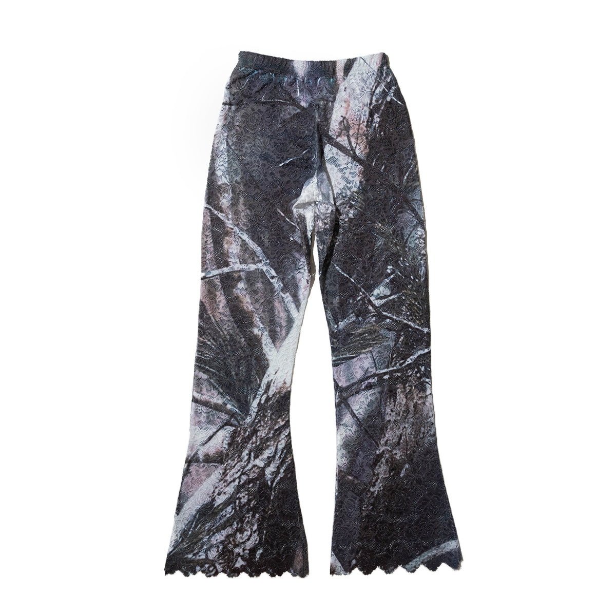 NON TOKYO Lace direct print flare pants ノントーキョー レース ダイレクト プリント フレアパンツ NON-26A-0811【レディース フレアパンツ レース プリント 花柄 ストレッチ 26FW】