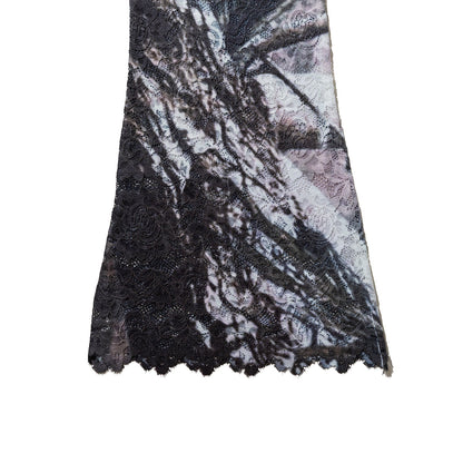NON TOKYO Lace direct print flare pants ノントーキョー レース ダイレクト プリント フレアパンツ NON-26A-0811【レディース フレアパンツ レース プリント 花柄 ストレッチ 26FW】