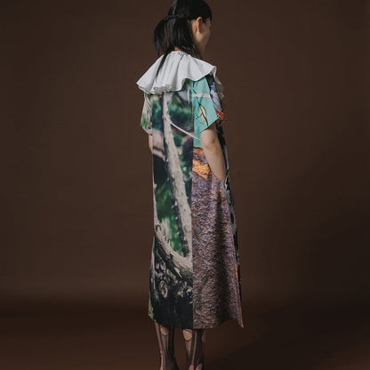 NON TOKYO DIRECT PRINT PULLOVER H/S OP  ノントーキョー ダイレクトプリント プルオーバー H/S ワンピース NON-26A-0815【レディース プルオーバー型ワンピース 1点物 ファッション 快適 26FW】