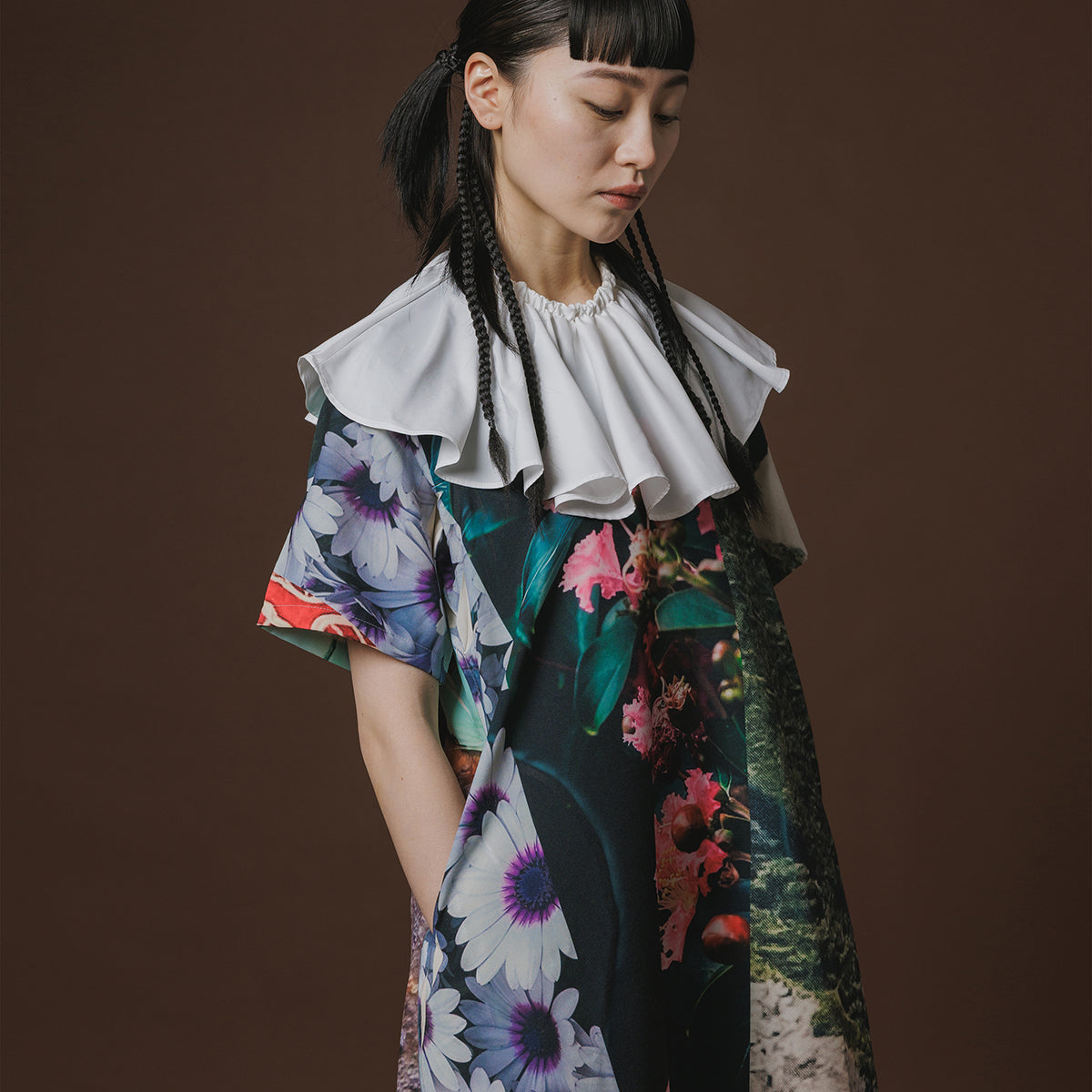 NON TOKYO DIRECT PRINT PULLOVER H/S OP  ノントーキョー ダイレクトプリント プルオーバー H/S ワンピース NON-26A-0815【レディース プルオーバー型ワンピース 1点物 ファッション 快適 26FW】