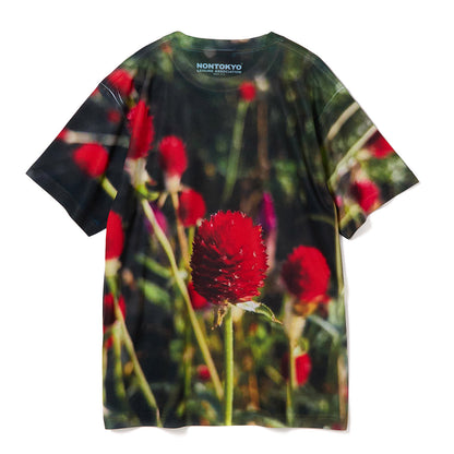NON TOKYO DIRECT PRINT T-SHIRT ノントーキョー ダイレクトプリントTシャツ NON-26A-0816【レディース 半袖 転写プリント 吸水速乾 UVケア機能 花柄 26FW】