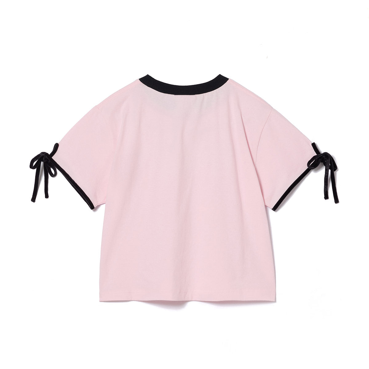 NON TOKYO VELVET RIBBON T-SHIRT ノントーキョー ベルベットリボンTシャツ  NON-26A-0825【レディース 半袖Tシャツ リボン 天竺   26FW】