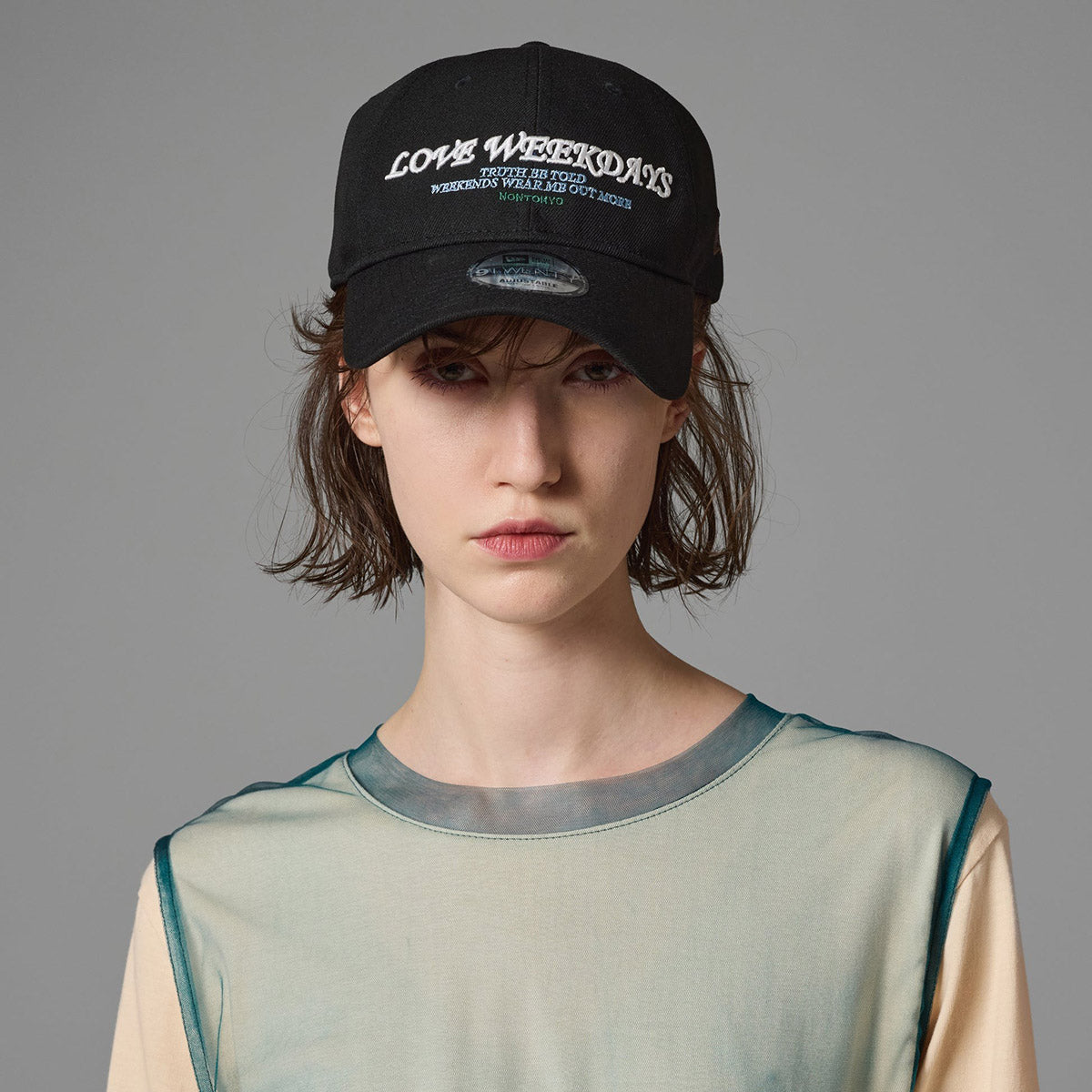 NON TOKYO 2WAY RIBBON CAP Feat.NEW ERA ノントーキョー 2WAY リボン キャップ Feat. NEW ERA NON-26A-0829【レディース コラボ 2WAY  26FW】