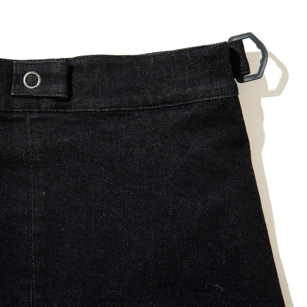 NON TOKYO Batwing Hem Denim & Lace Skirt ノントーキョー バットウィング ヘム デニム アンド レース スカート NON-26A-0912【レディース デニムスカート レース レイヤー ウォッシュ加工  26FW】