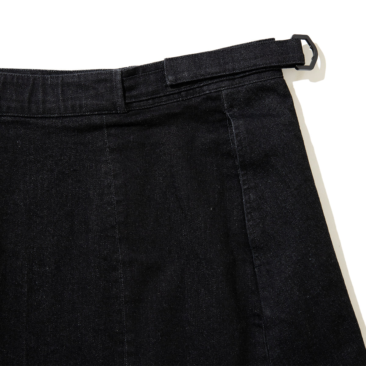 NON TOKYO Batwing Hem Denim & Lace Skirt ノントーキョー バットウィング ヘム デニム アンド レース スカート NON-26A-0912【レディース デニムスカート レース レイヤー ウォッシュ加工  26FW】
