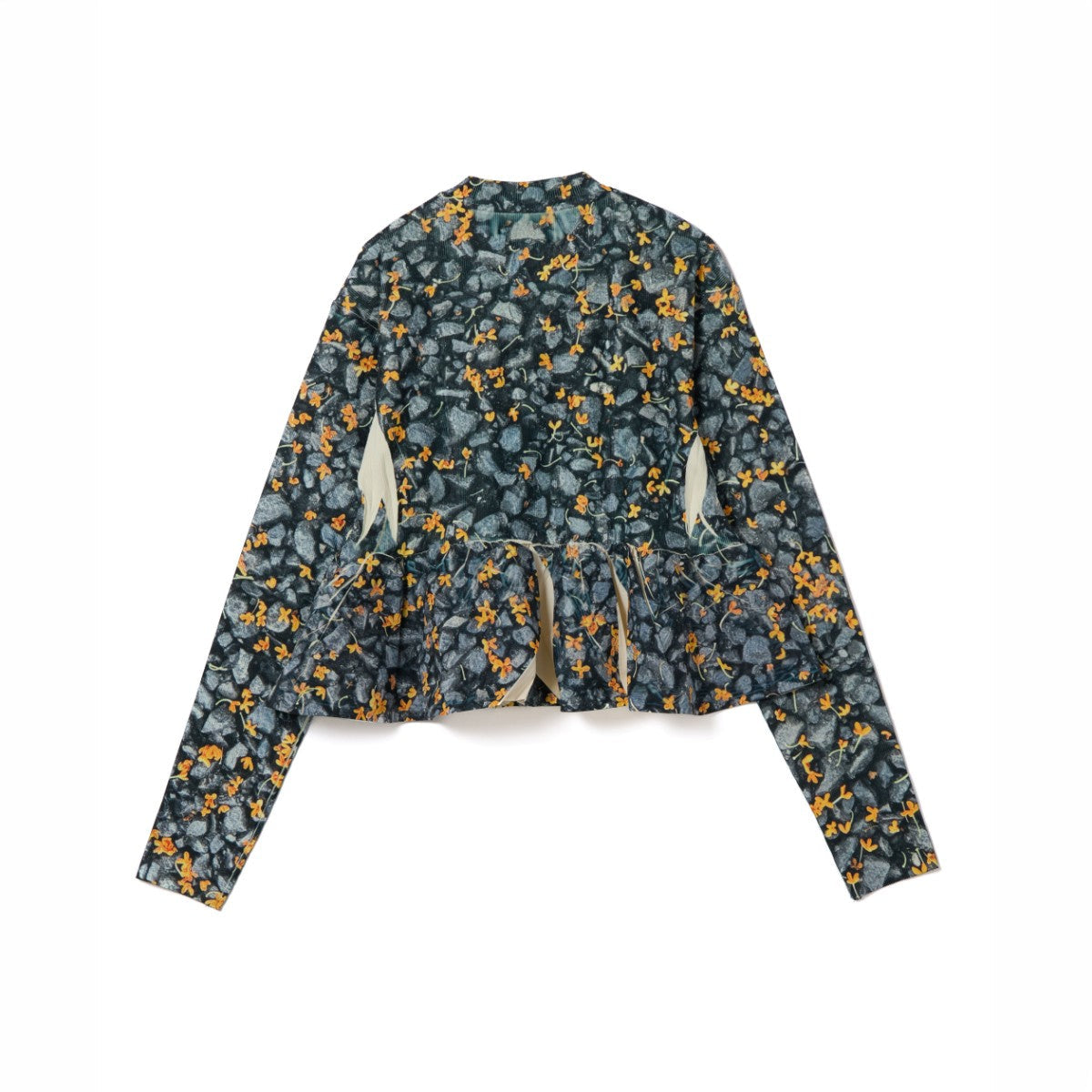 NON TOKYO DIRECT PRINT RIB GATHER C/S ノントーキョー ダイレクトプリント リブギャザー C/S NON-26A-0917【レディース ギャザーカットソー フォトプリント 1点物 ストレッチ性 26FW】