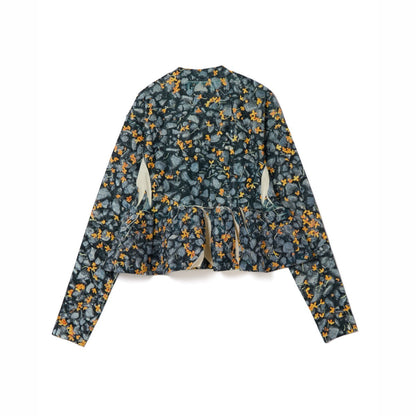 NON TOKYO DIRECT PRINT RIB GATHER C/S ノントーキョー ダイレクトプリント リブギャザー C/S NON-26A-0917【レディース ギャザーカットソー フォトプリント 1点物 ストレッチ性 26FW】