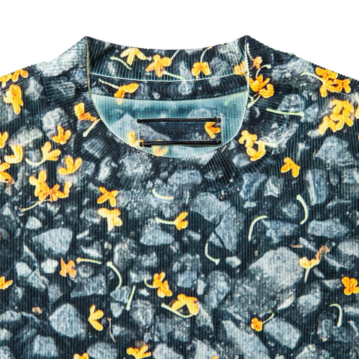 NON TOKYO DIRECT PRINT RIB GATHER C/S ノントーキョー ダイレクトプリント リブギャザー C/S NON-26A-0917【レディース ギャザーカットソー フォトプリント 1点物 ストレッチ性 26FW】