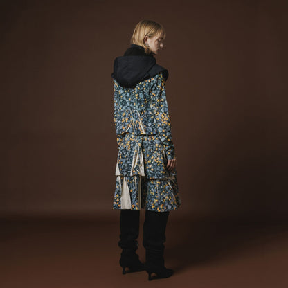 NON TOKYO DIRECT PRINT RIB GATHER C/S ノントーキョー ダイレクトプリント リブギャザー C/S NON-26A-0917【レディース ギャザーカットソー フォトプリント 1点物 ストレッチ性 26FW】