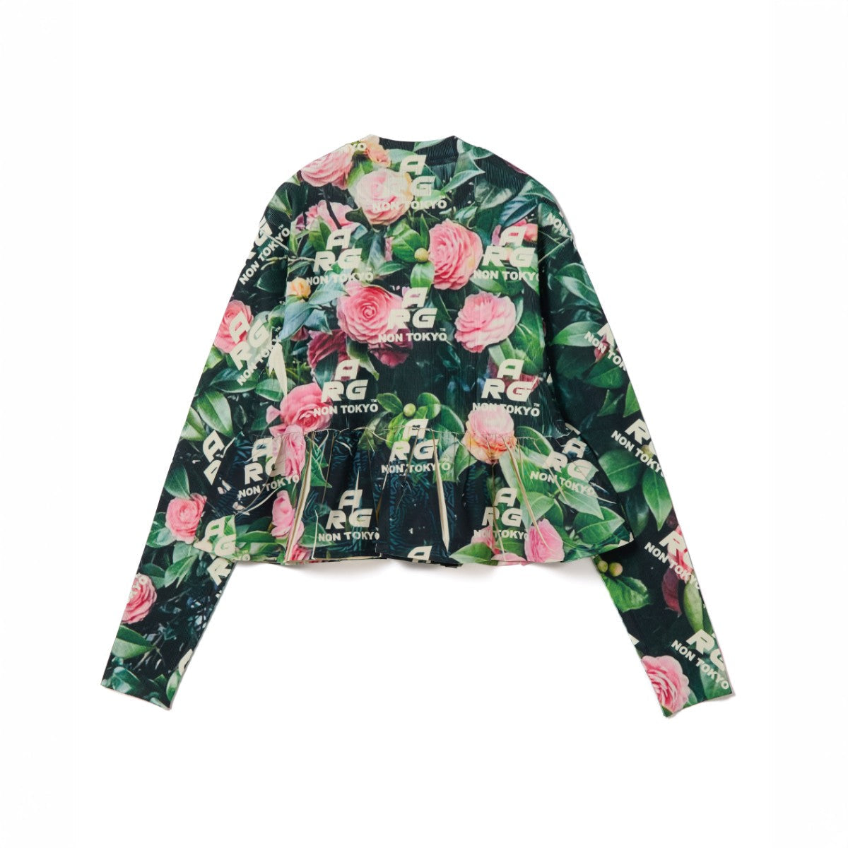 NON TOKYO DIRECT PRINT RIB GATHER C/S ノントーキョー ダイレクトプリント リブギャザー C/S NON-26A-0917【レディース ギャザーカットソー フォトプリント 1点物 ストレッチ性 26FW】