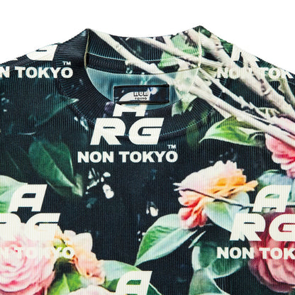 NON TOKYO DIRECT PRINT RIB GATHER C/S ノントーキョー ダイレクトプリント リブギャザー C/S NON-26A-0917【レディース ギャザーカットソー フォトプリント 1点物 ストレッチ性 26FW】