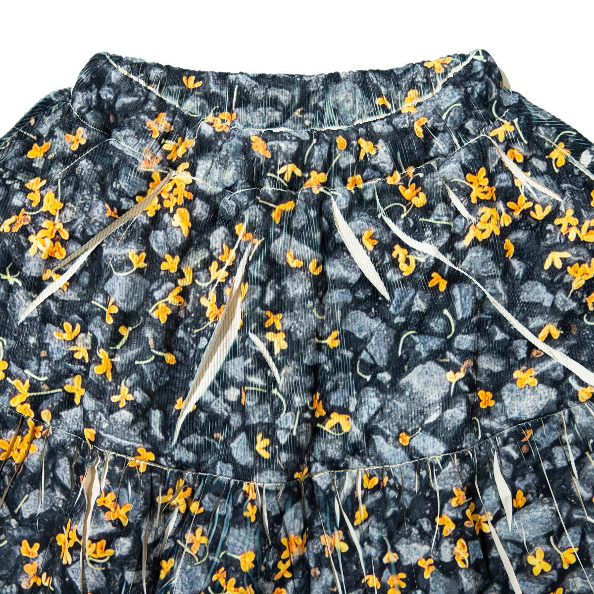 NON TOKYO DIRECT PRINT RIB GATHER SKIRT ノントーキョー ダイレクトプリント リブギャザースカート NON-26A-0918【レディース ティアードスカート ベアトップ フォトプリント 26FW】