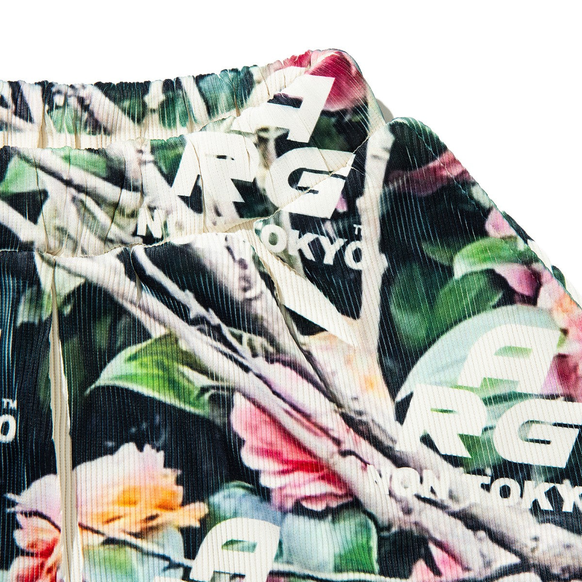NON TOKYO DIRECT PRINT RIB GATHER SKIRT ノントーキョー ダイレクトプリント リブギャザースカート NON-26A-0918【レディース ティアードスカート ベアトップ フォトプリント 26FW】