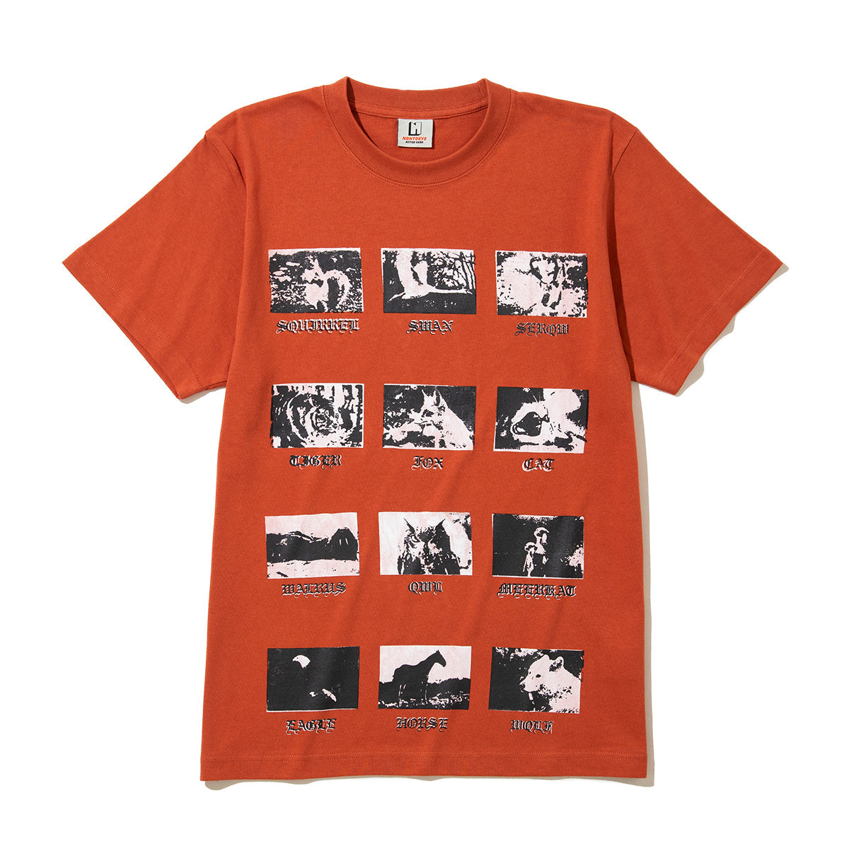 NON TOKYO Print H/S T-Shirt Animal ノントーキョー プリント ハーフスリーブ Tシャツ アニマル NON-26A-0931【レディース 半袖Tシャツ プリント グラフィック 動物 26FW】