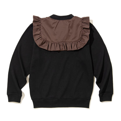 NON TOKYO Frill Collar PO Sweat ノントーキョー フリル カラー プルオーバー スウェット NON-26A-1011【レディース スウェット トレーナー フリル ガーリー 快適性  26FW】