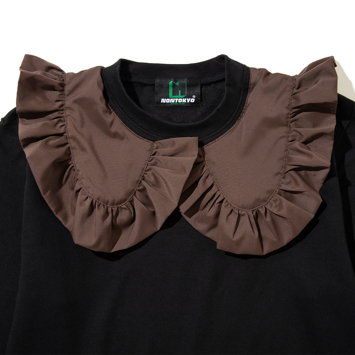 NON TOKYO Frill Collar PO Sweat ノントーキョー フリル カラー プルオーバー スウェット NON-26A-1011【レディース スウェット トレーナー フリル ガーリー 快適性  26FW】