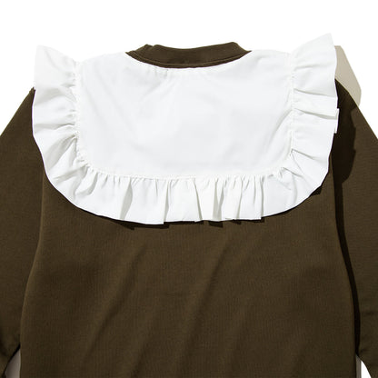 NON TOKYO Frill Collar PO Sweat ノントーキョー フリル カラー プルオーバー スウェット NON-26A-1011【レディース スウェット トレーナー フリル ガーリー 快適性  26FW】