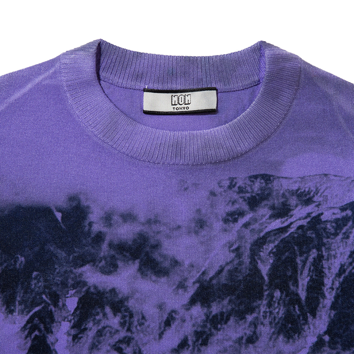 NON TOKYO Print Knit Pullover Top ノントーキョー プリントニットプルオーバートップ NON-26A-1020【レディース ニットトップス プリント 速乾性 耐久性 26FW】
